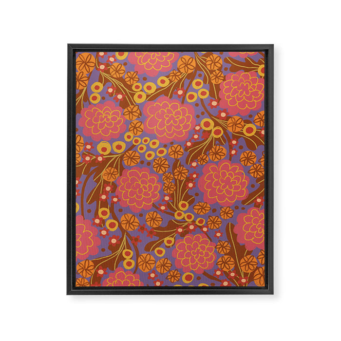 Asters #3 Framed Canvas Print Gallery Image 1
