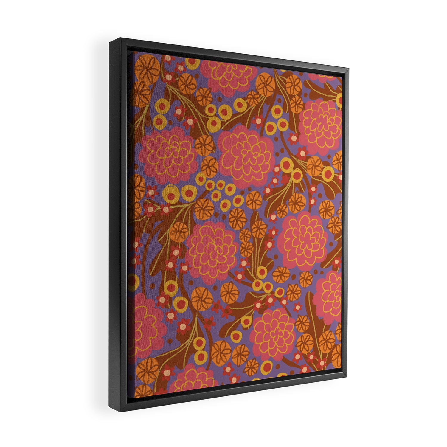 Asters #3 Framed Canvas Print Gallery Image 2