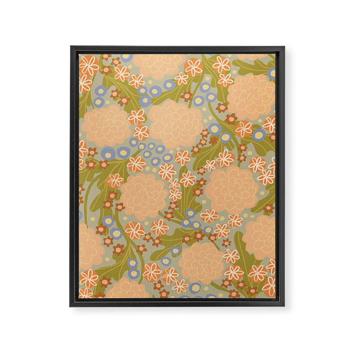 Asters Framed Canvas Print Gallery Image 1