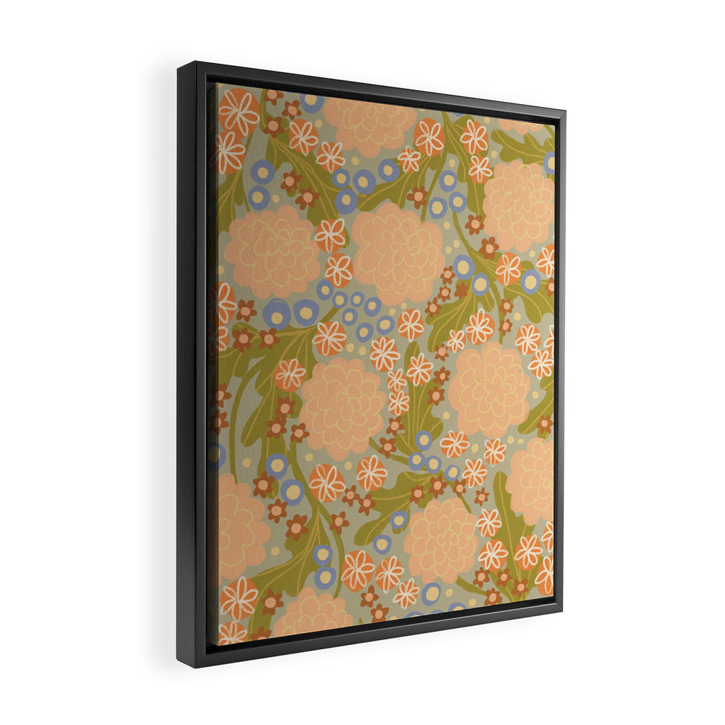 Asters Framed Canvas Print Gallery Image 2
