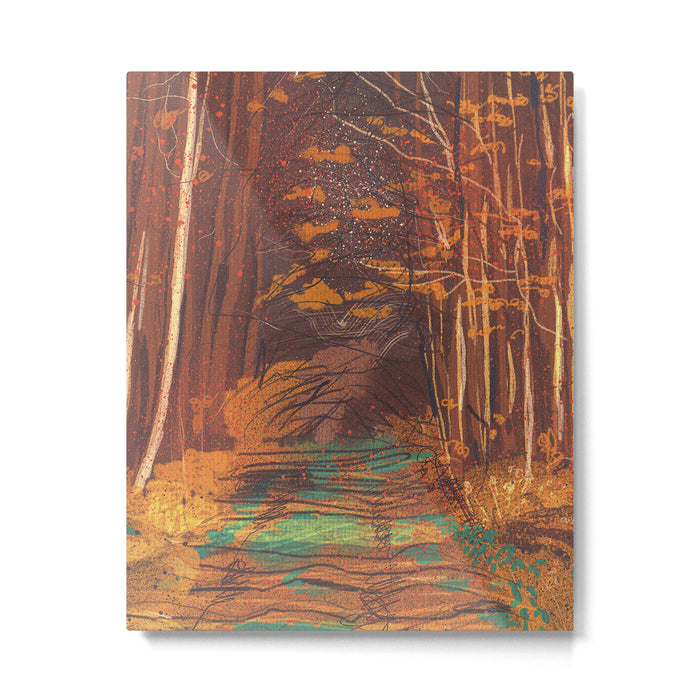 Autumn walk Metal Print Gallery Image 1