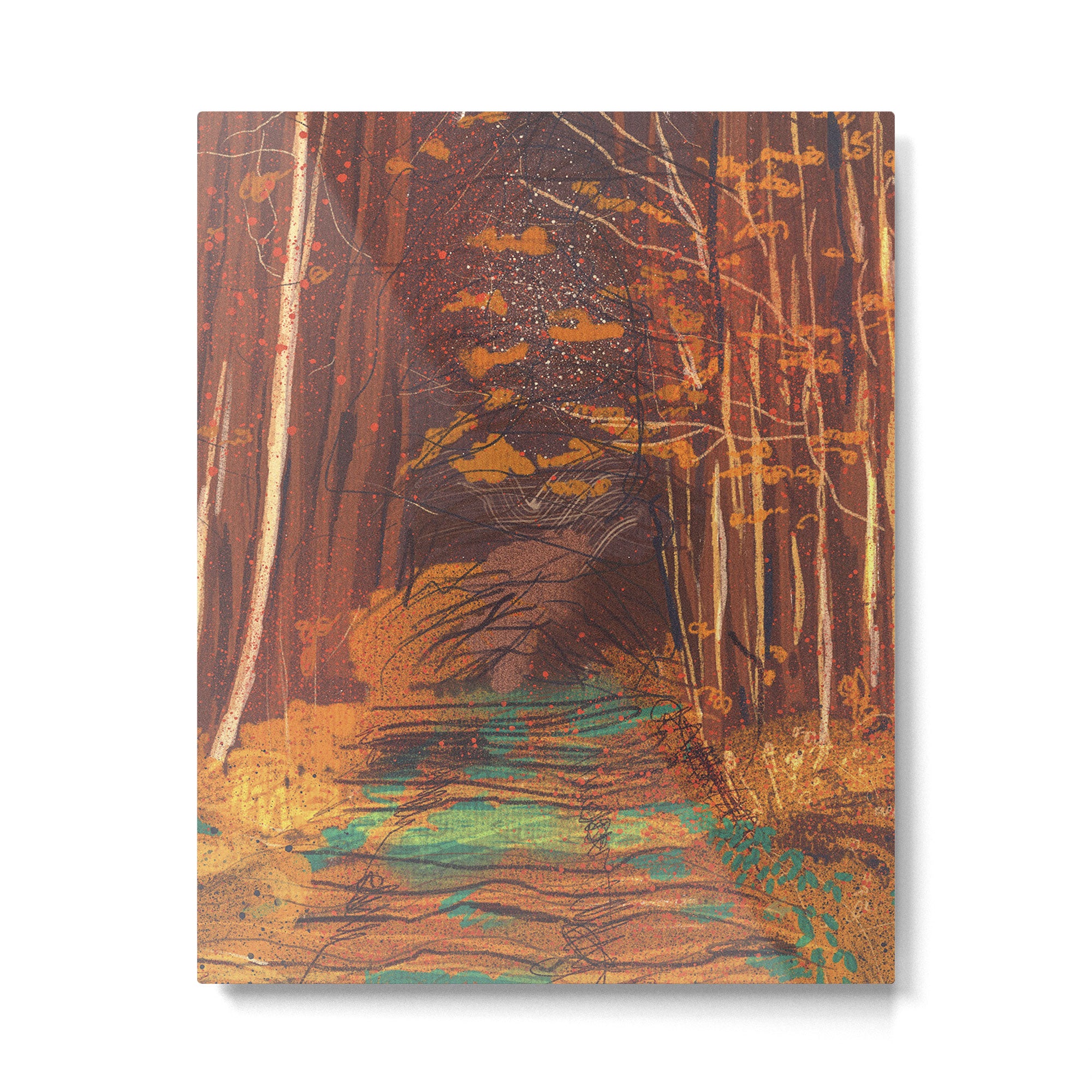 Autumn walk Metal Print Gallery Image 6