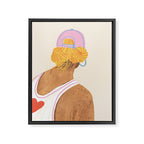 Baseball girl Framed Canvas Print Gallery Image 8
