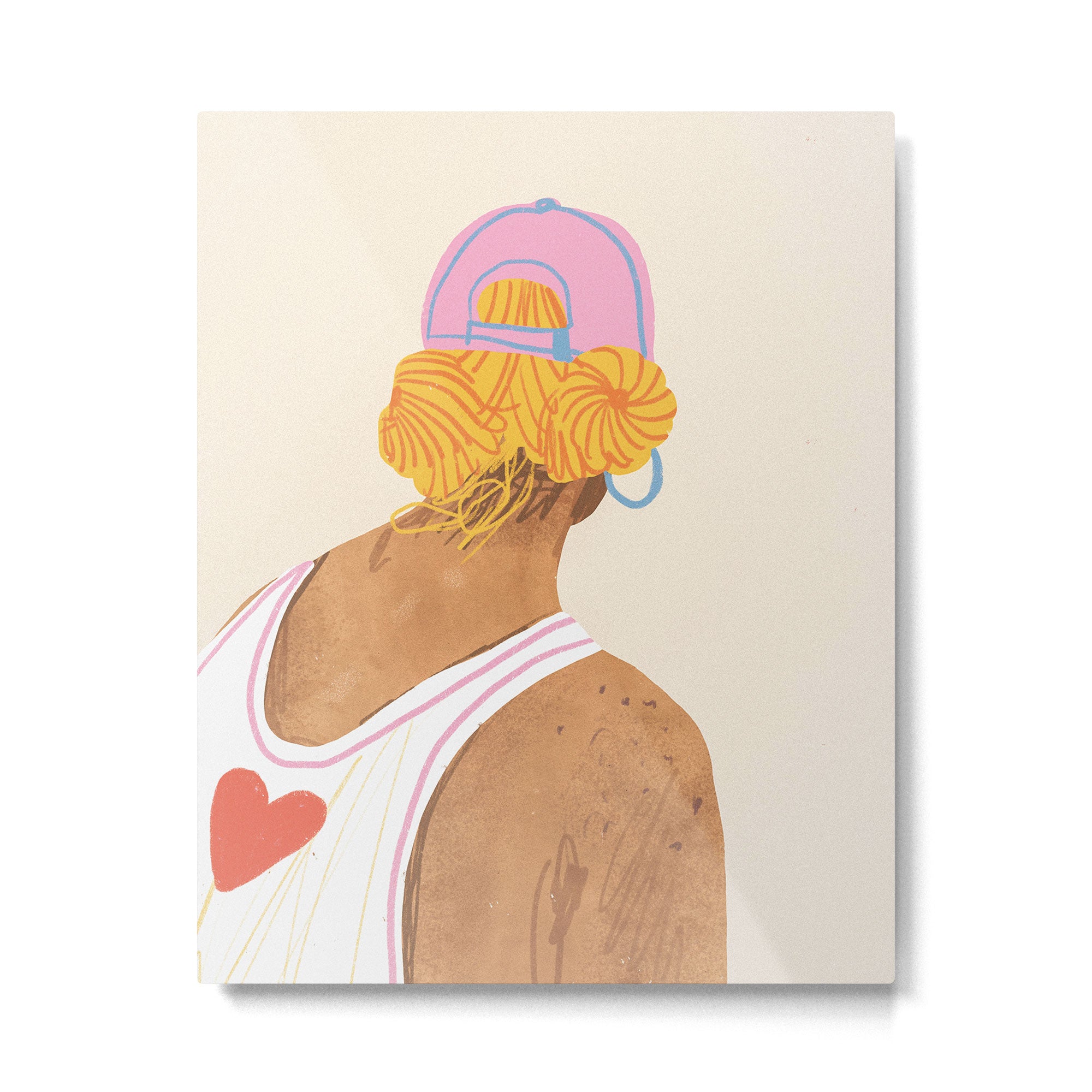 Baseball girl Metal Print Gallery Image 6