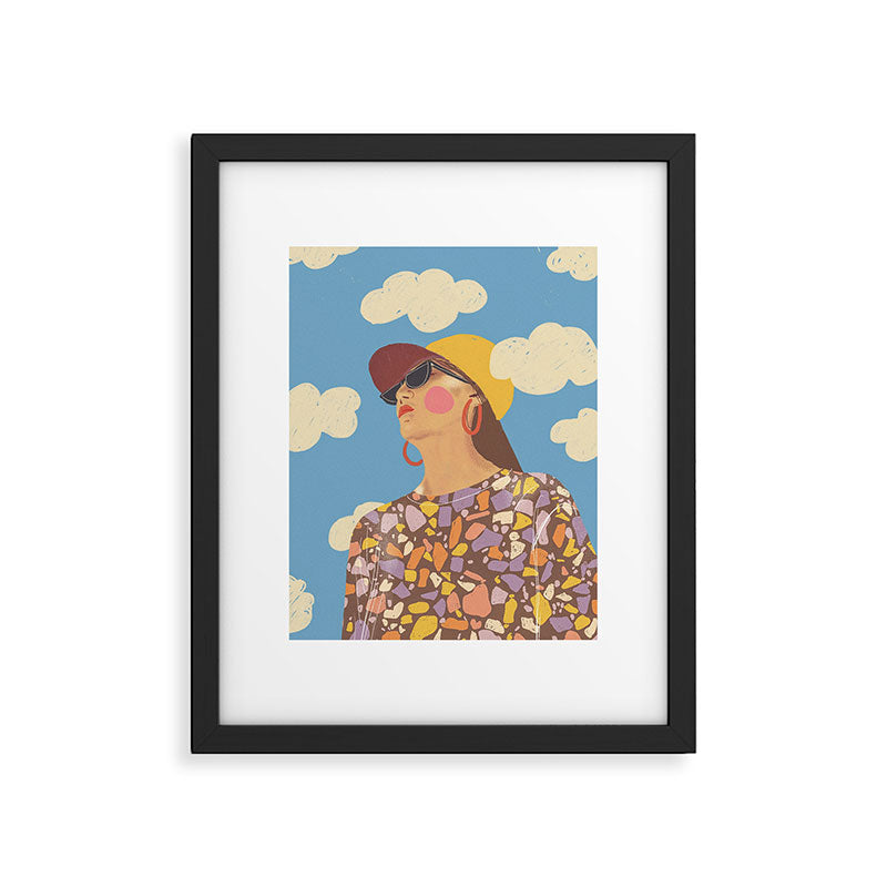 Baseball girl Framed Art Print Gallery Image 6