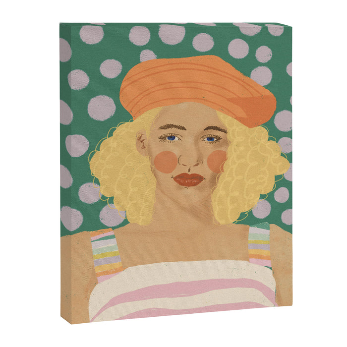 Beret girl Canvas Print Gallery Image 1
