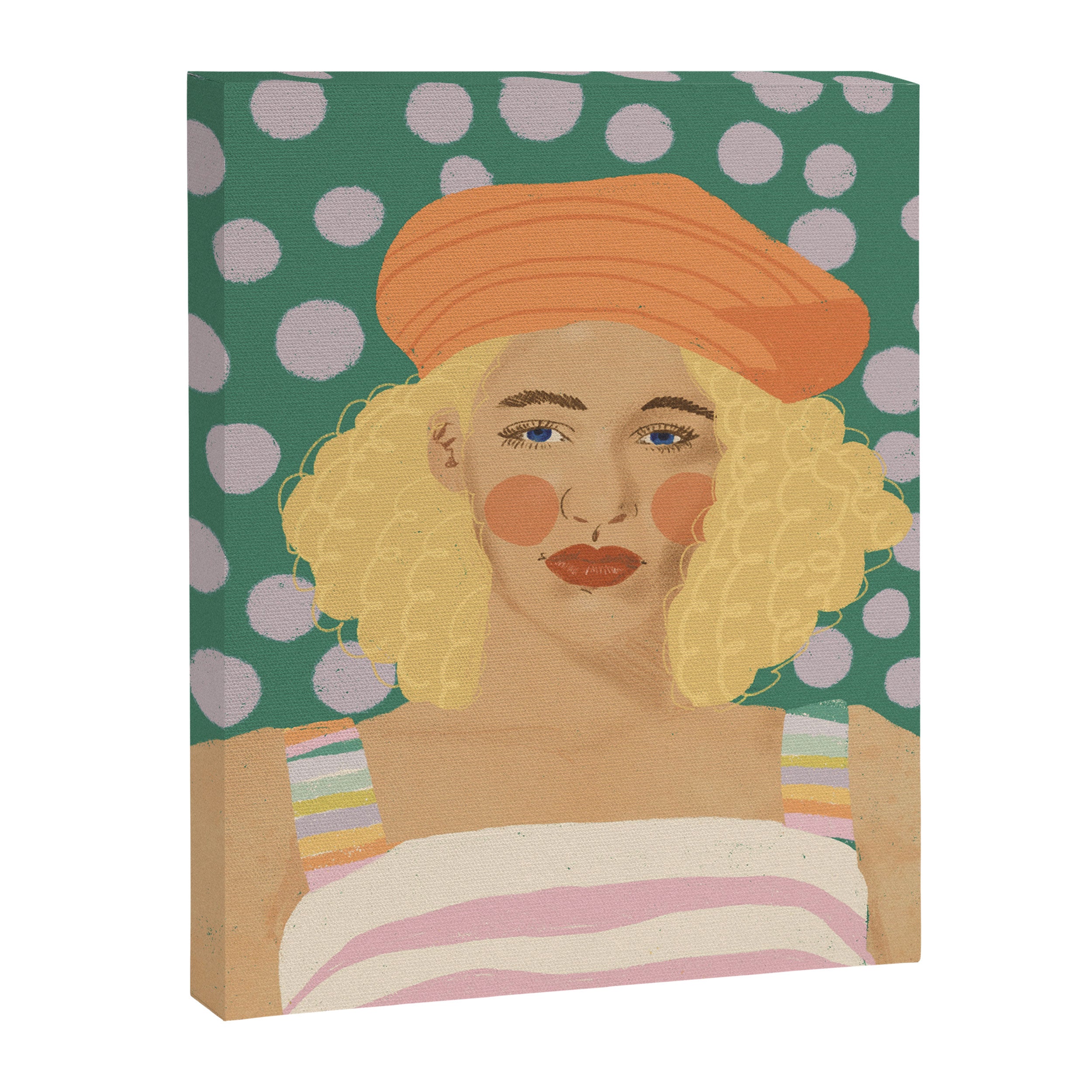 Beret girl Canvas Print Gallery Image 6