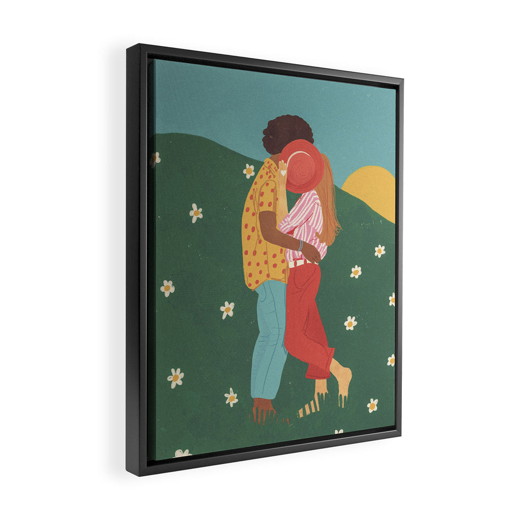 Besitos Framed Canvas Print Gallery Image 2
