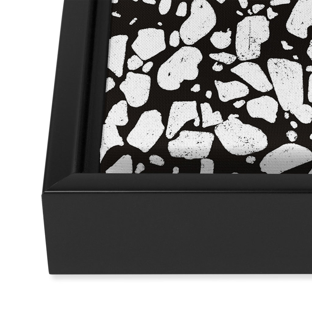 Black marble Framed Canvas Print Gallery Image 3