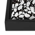 Black marble Framed Canvas Print Gallery Image 3