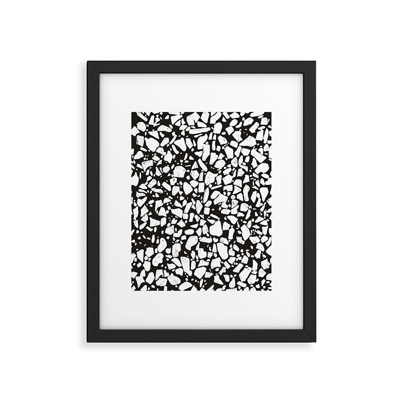 Black marble Framed Art Print Gallery Image 6