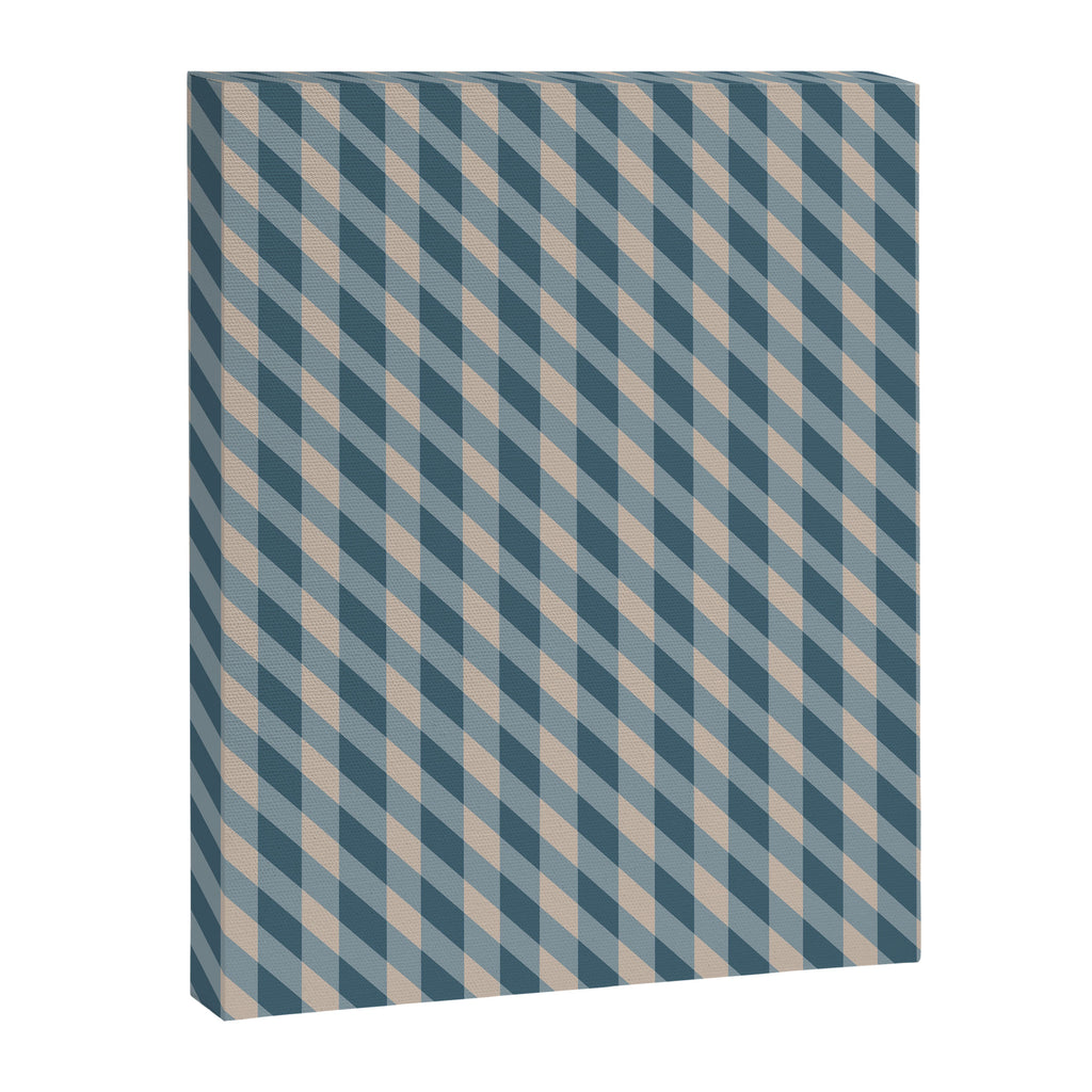 Blue check Canvas Print Gallery Image 8