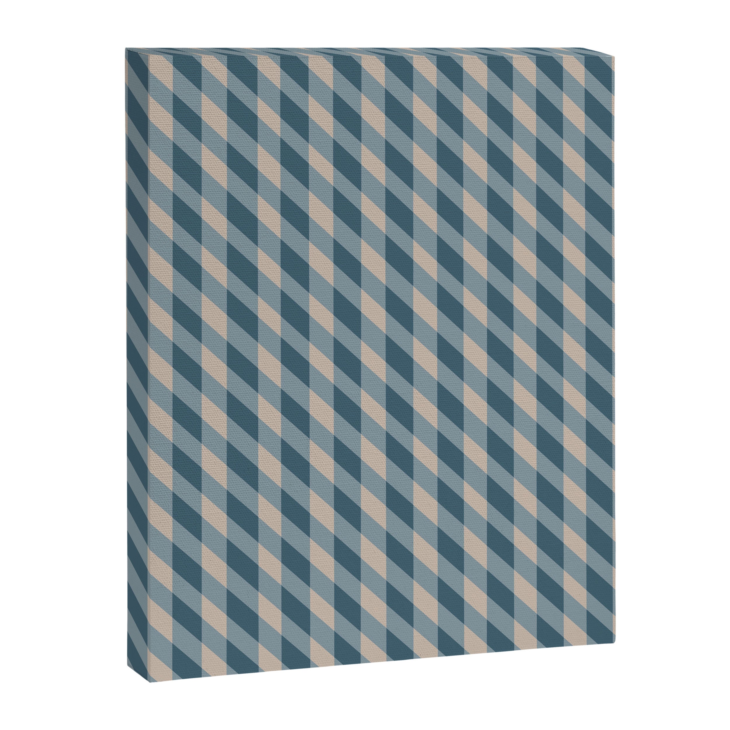 Blue check Canvas Print Gallery Image 8