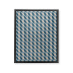 Blue check Framed Canvas Print Gallery Image 8