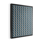 Blue check Framed Canvas Print Gallery Image 2