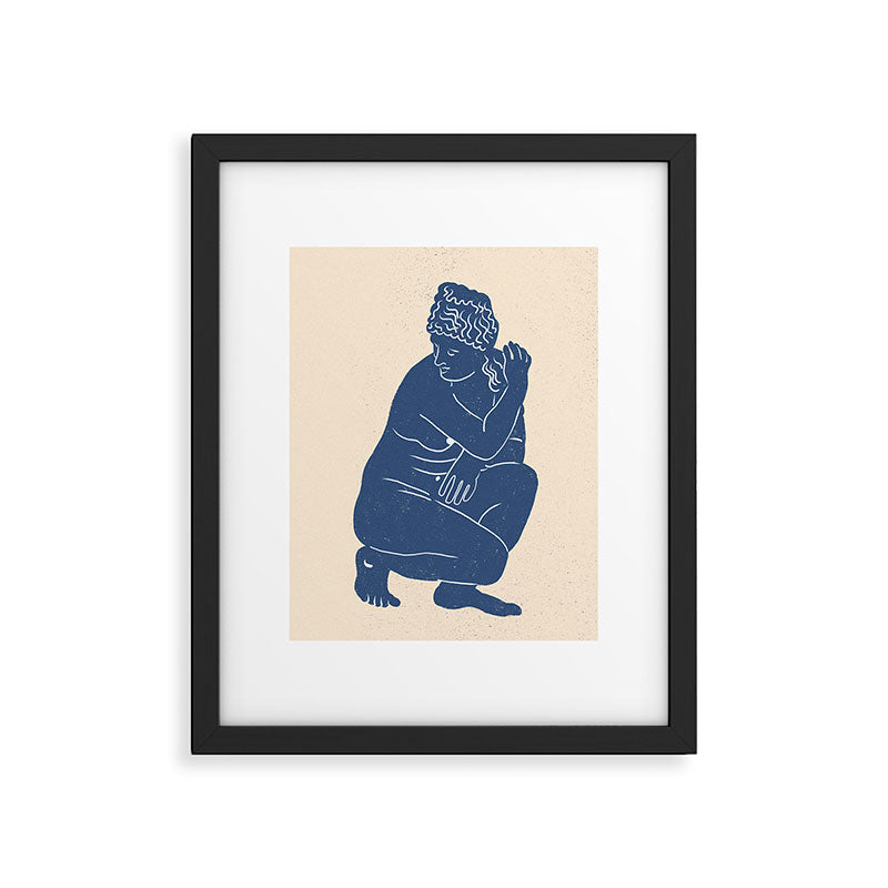 Blue Nude Framed Art Print Gallery Image 6