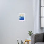 Blue Sea Waves on a Sunny Day Art Print Gallery Image 3