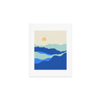 Blue Sea Waves on a Sunny Day Art Print Gallery Image 1