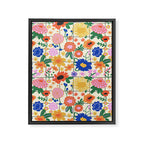 Bright flowers pattern Framed Canvas Print Gallery Image 8