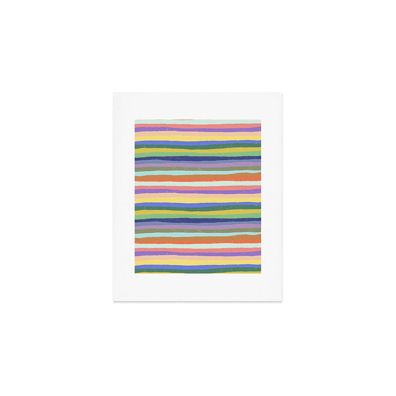 Bright stripes Art Print Gallery Image 1