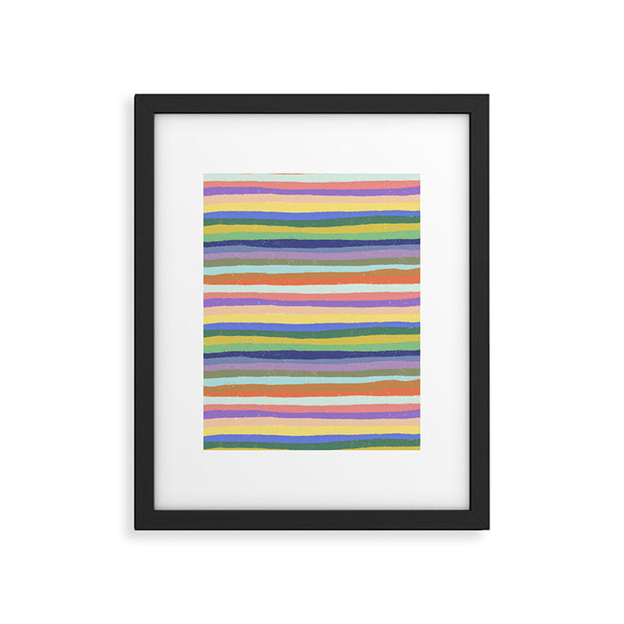Bright stripes Framed Art Print Gallery Image 1