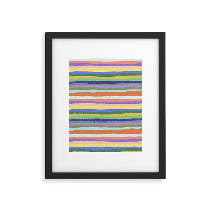 Bright stripes Framed Art Print Gallery Image 6