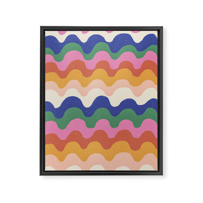 Bright waves Framed Canvas Print Gallery Image 1