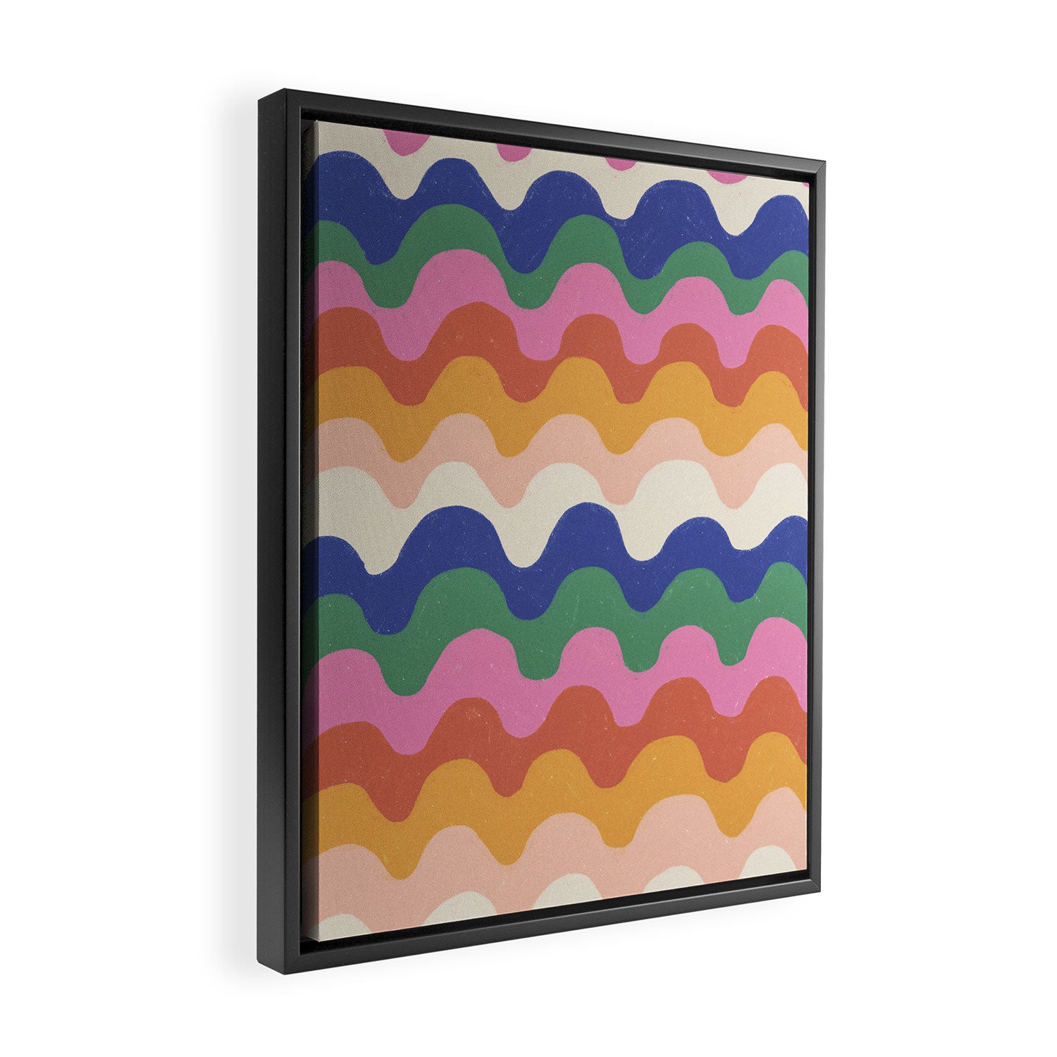 Bright waves Framed Canvas Print Gallery Image 2