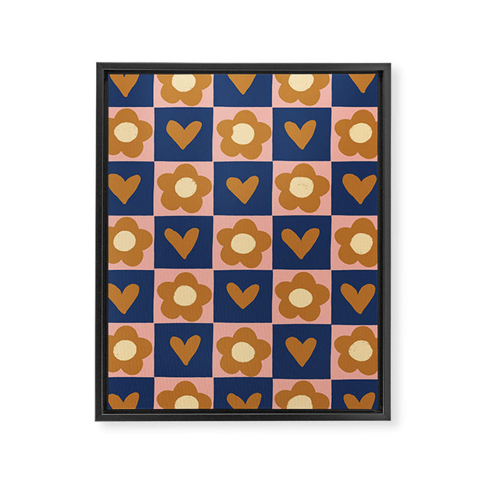 Brown and pink Framed Canvas Print Gallery Image 1