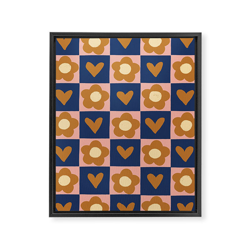 Brown and pink Framed Canvas Print Gallery Image 8