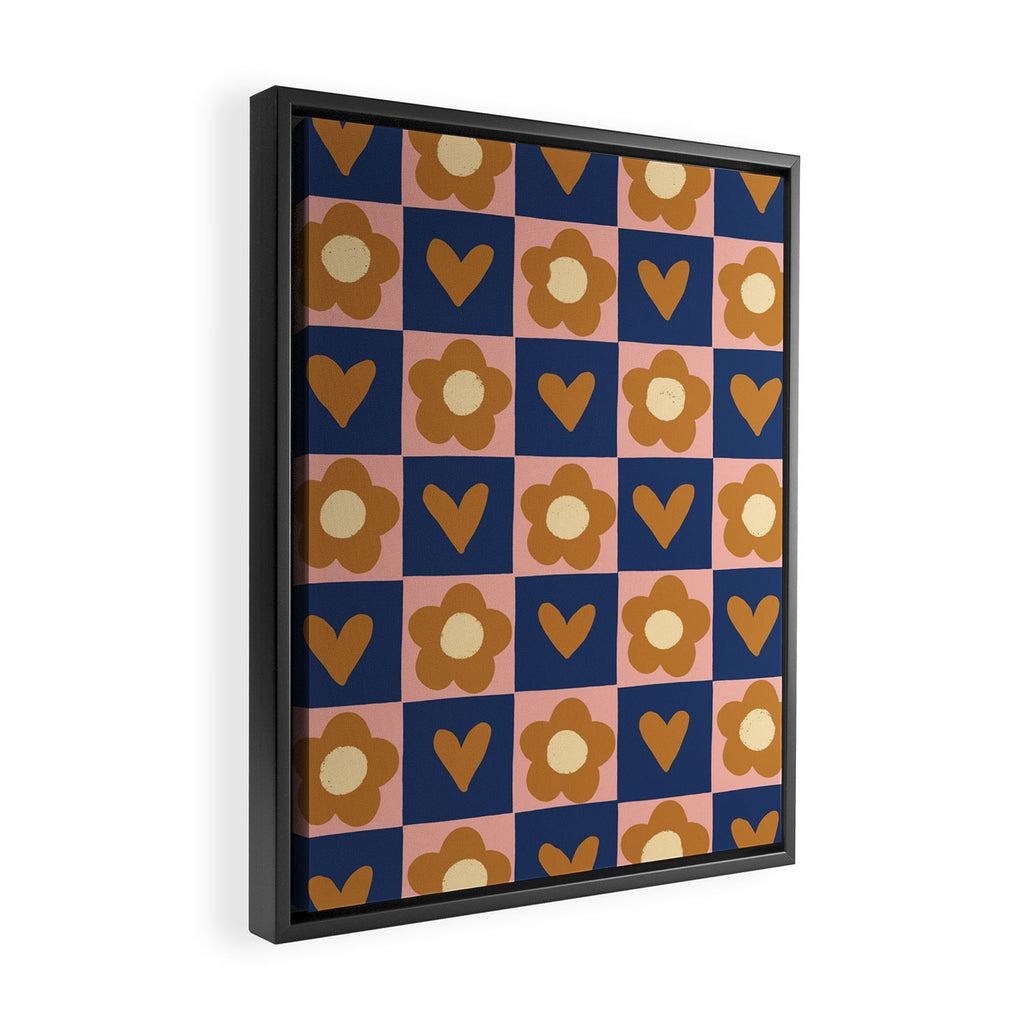 Brown and pink Framed Canvas Print Gallery Image 2