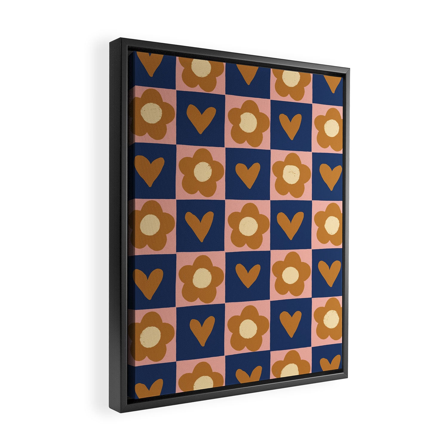 Brown and pink Framed Canvas Print Gallery Image 2
