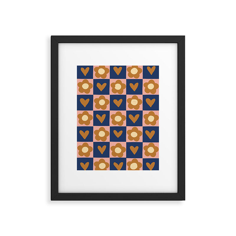 Brown and pink Framed Art Print Gallery Image 6