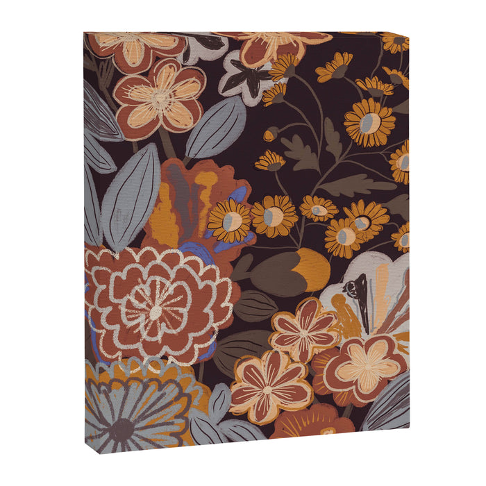 Brown floral Canvas Print Gallery Image 1