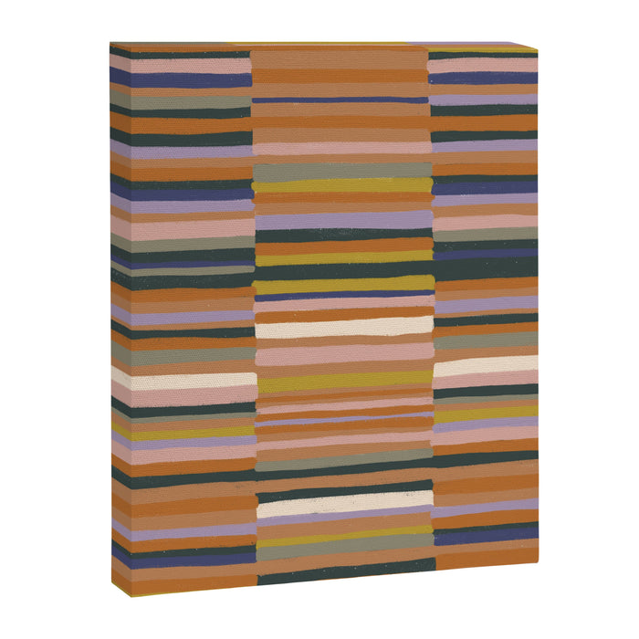 Brown striped pattern Canvas Print Gallery Image 1