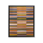 Brown striped pattern Framed Canvas Print Gallery Image 8