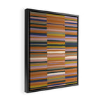 Brown striped pattern Framed Canvas Print Gallery Image 2
