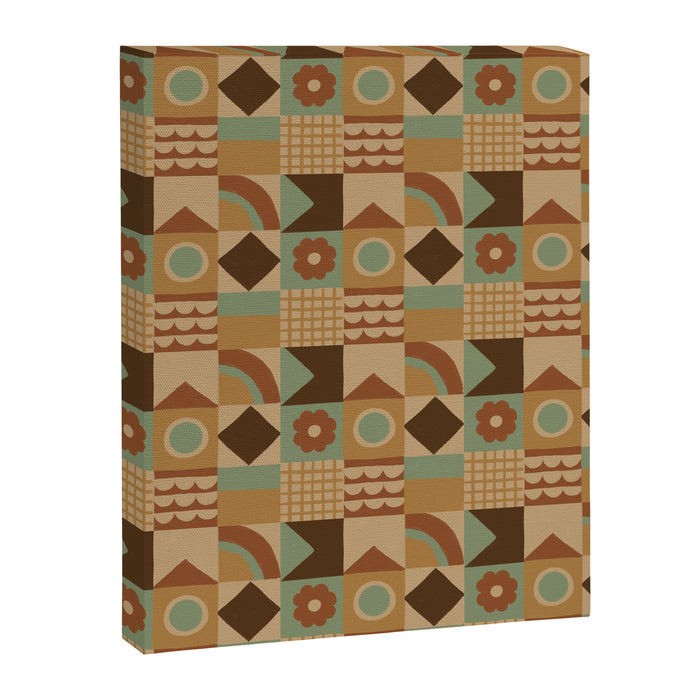 Brown tiles Canvas Print Gallery Image 1