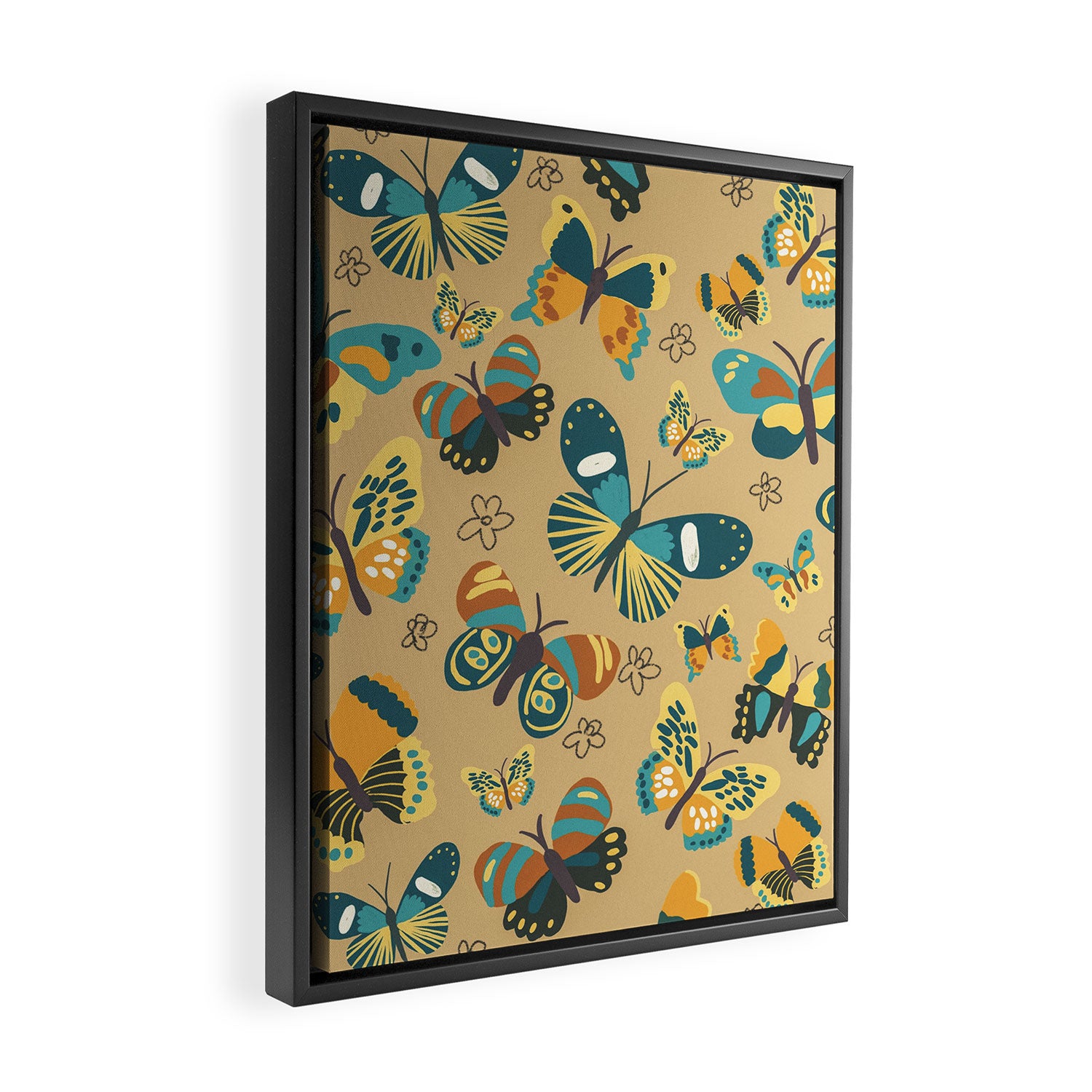 Butterflies#3 Framed Canvas Print Gallery Image 2