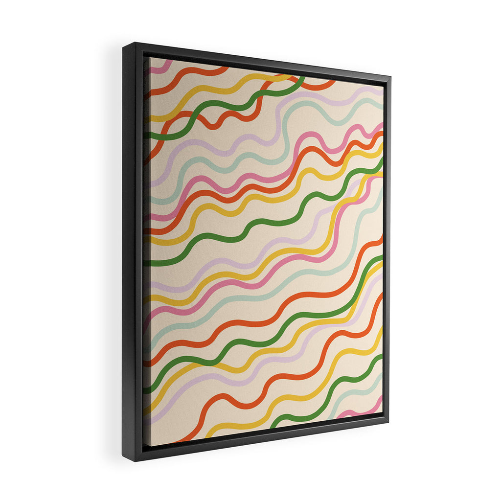 Candy lines Framed Canvas Print Gallery Image 2