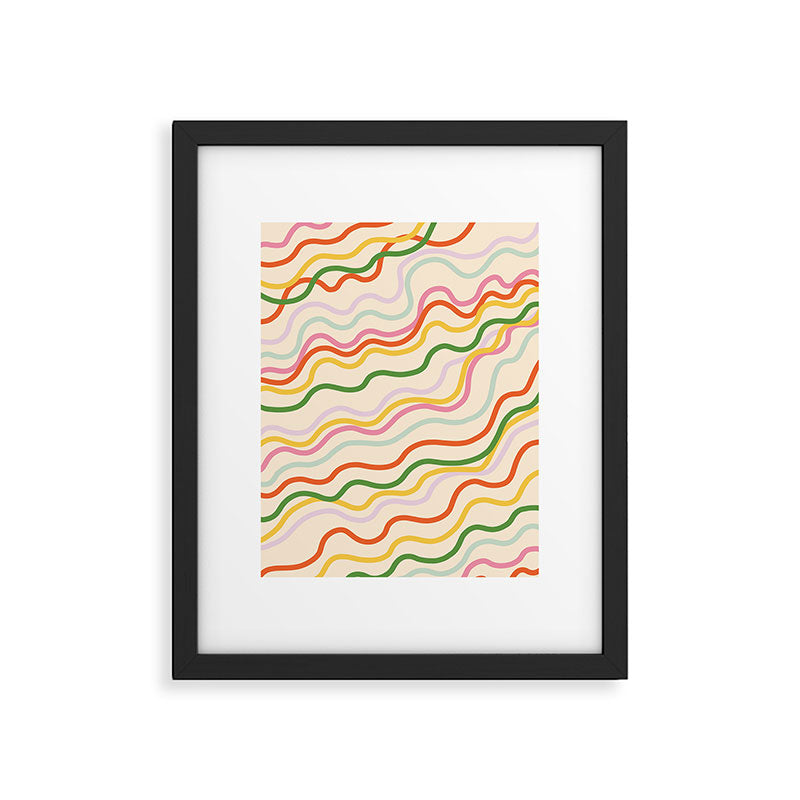 Candy lines Framed Art Print Gallery Image 6