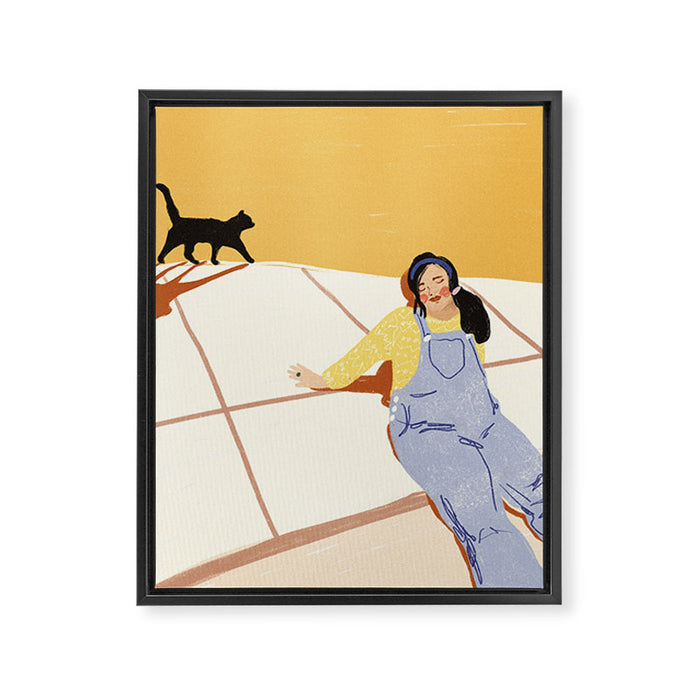 Cat Lover Framed Canvas Print Gallery Image 1
