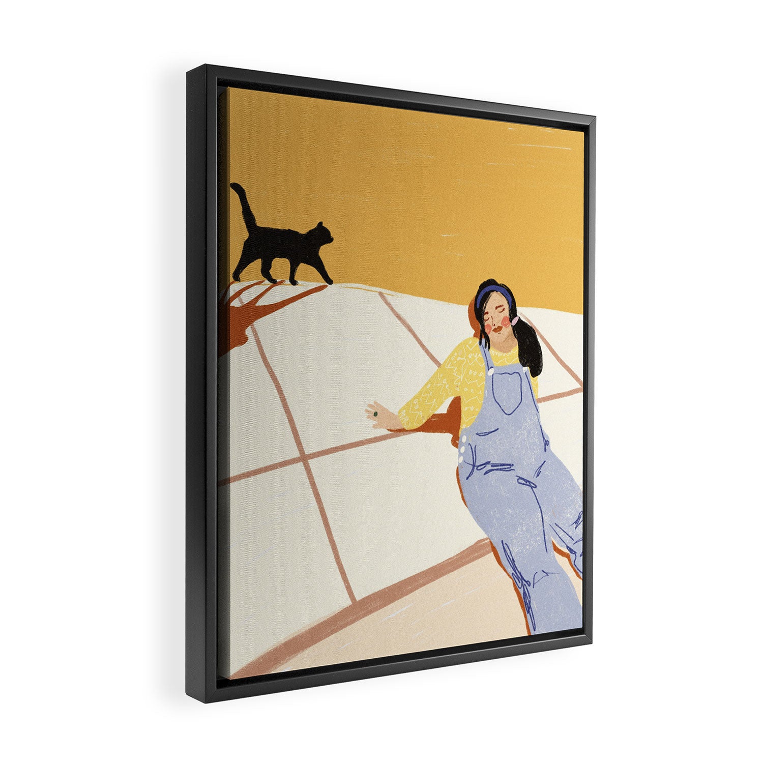 Cat Lover Framed Canvas Print Gallery Image 2