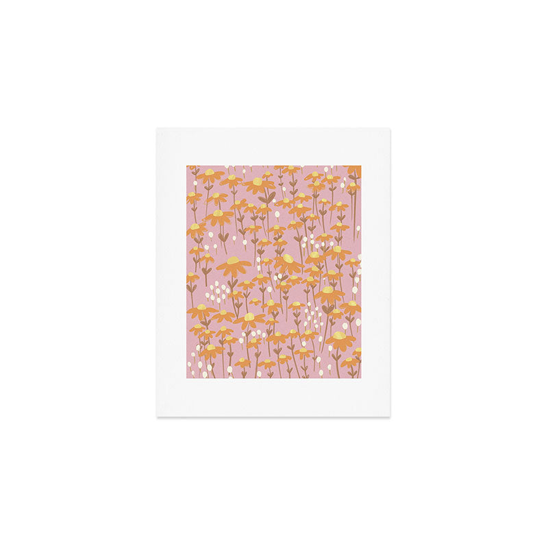 Chamomile Dream Pink Art Print Gallery Image 1