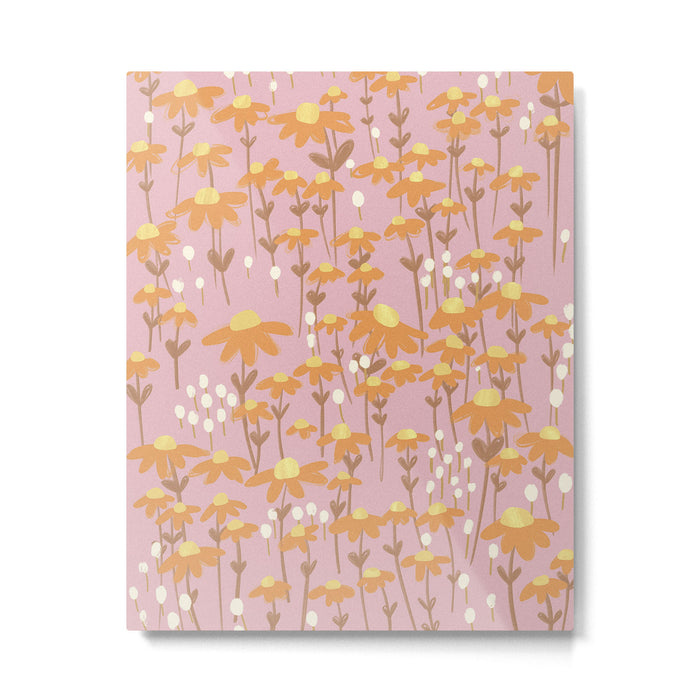Chamomile Dream Pink Metal Print Gallery Image 1
