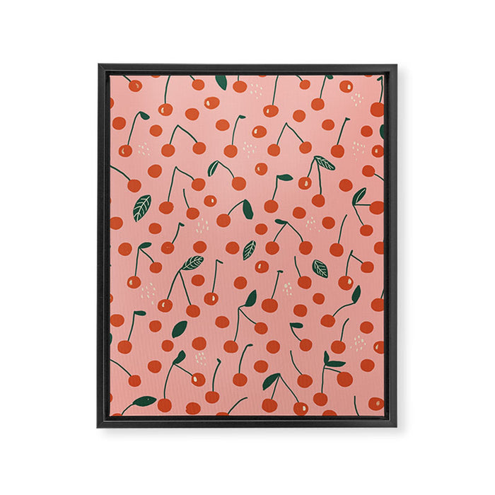 Cherries Framed Canvas Print Gallery Image 1