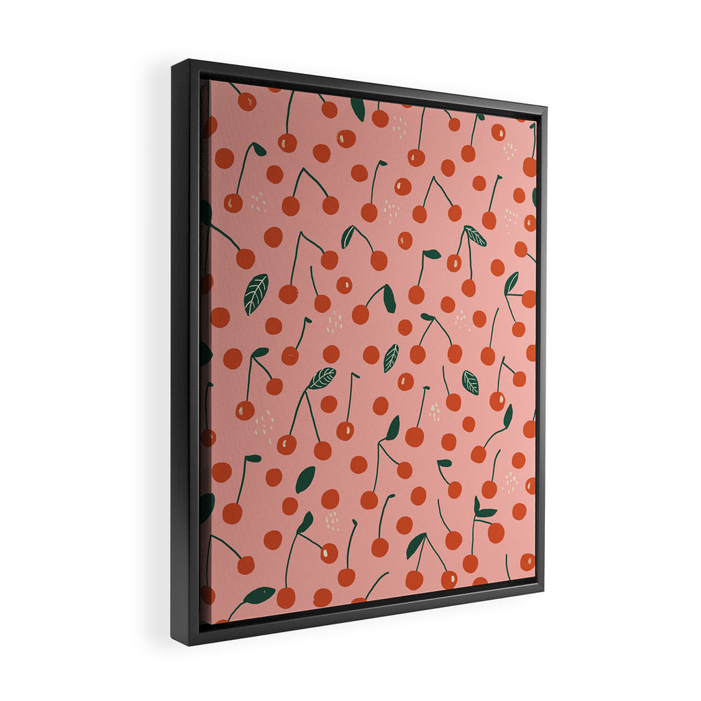 Cherries Framed Canvas Print Gallery Image 2