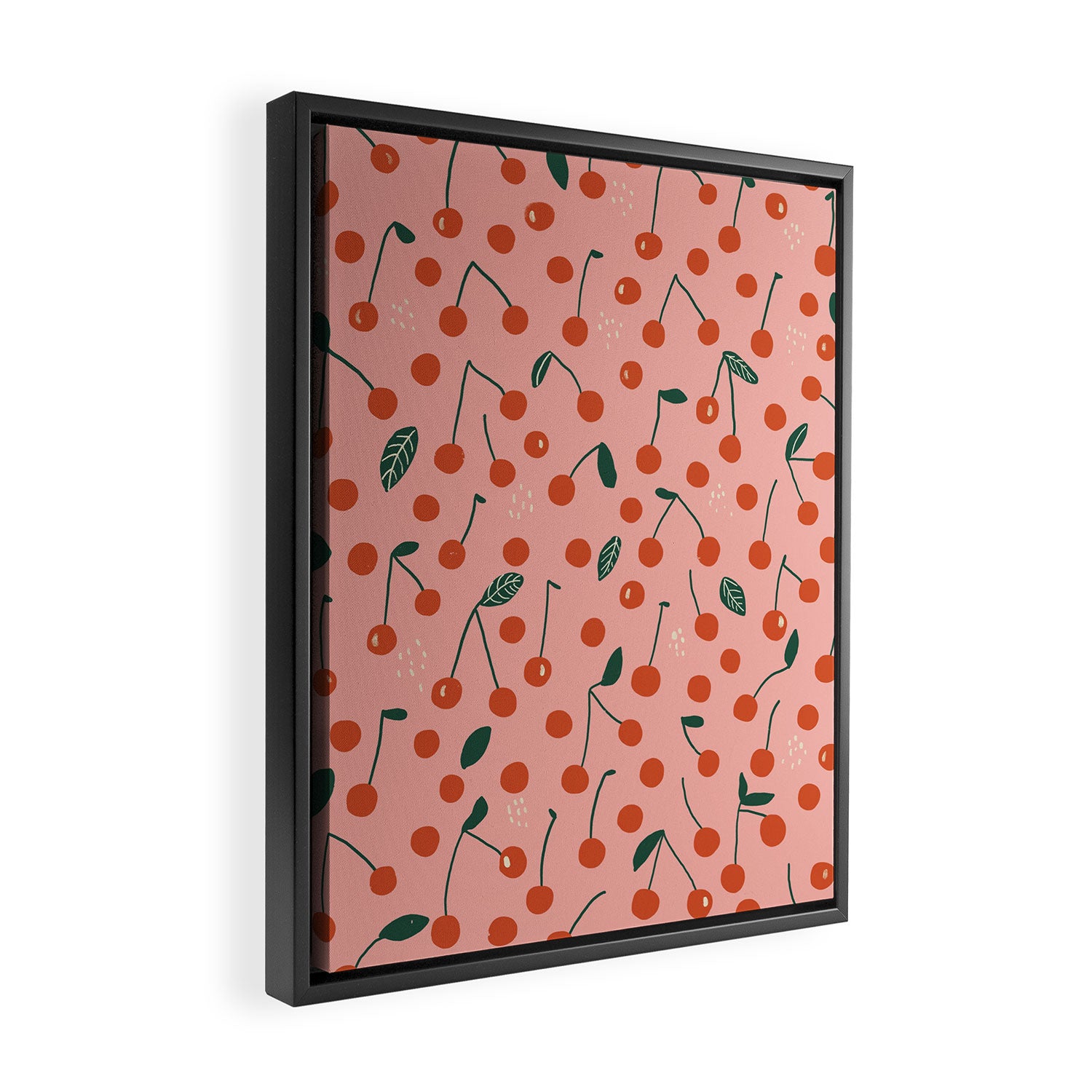 Cherries Framed Canvas Print Gallery Image 2
