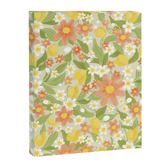 Christina Light Flower Pattern Canvas Print Gallery Image 1
