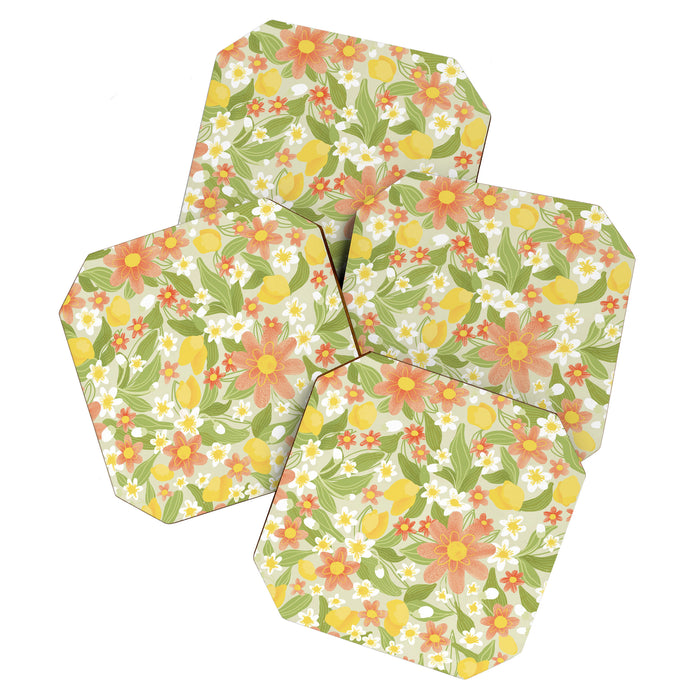 Christina Light Flower Pattern Coaster Gallery Image 1